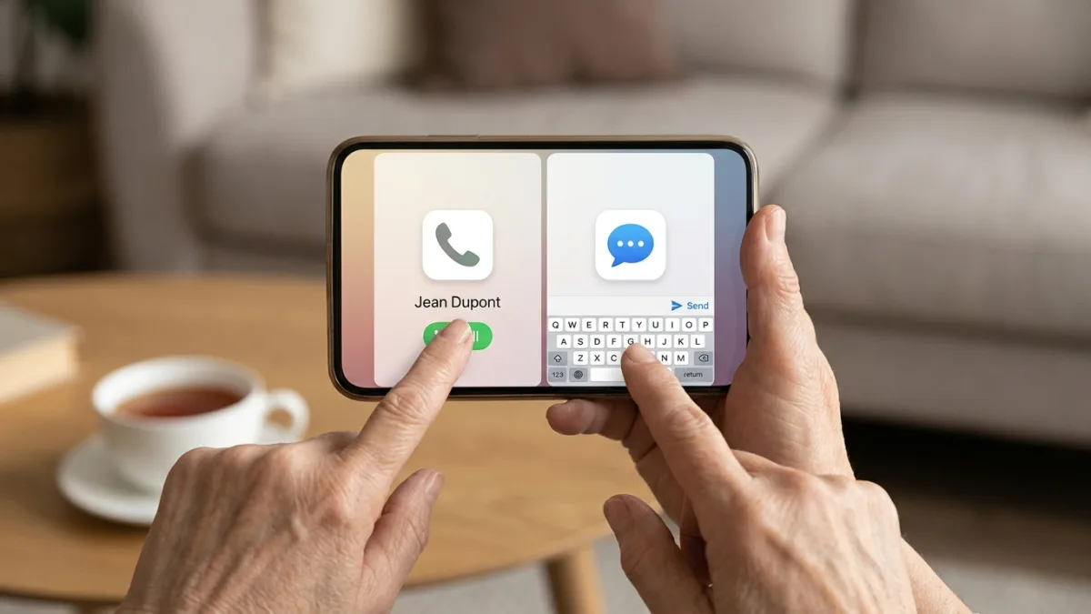 Passer un appel et envoyer un message.